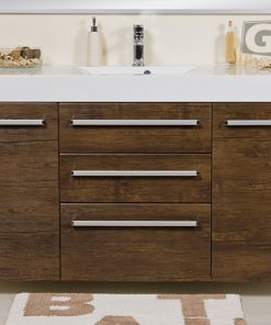 140cm antique wood vanity unit