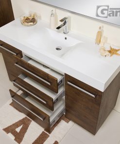 140cm antique wood vanity unit