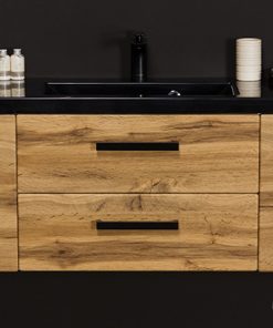 120cm oak loft vanity unit