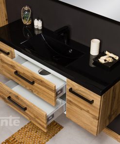 120cm oak loft vanity unit