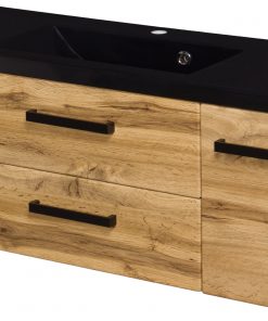120cm oak loft vanity unit