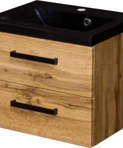 industrial style vanity unit