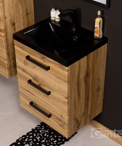 50 cm loft style vanity unit