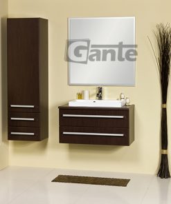 80cm chocolate vanity unit