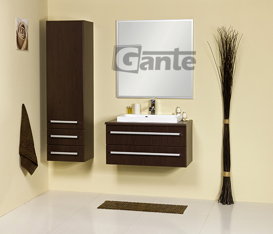 80cm chocolate vanity unit
