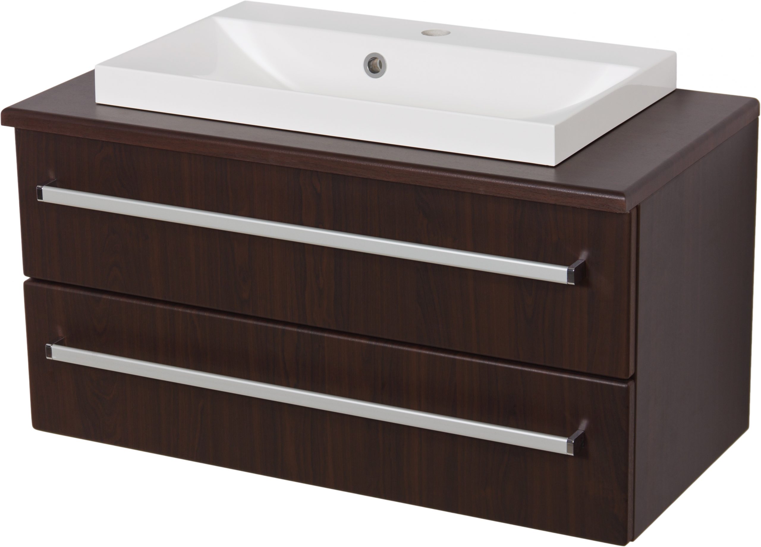 80cm chocolate vanity unit