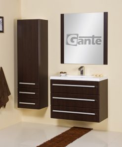 80cm chocolate vanity unit