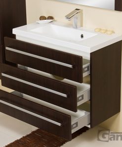 80cm chocolate vanity unit