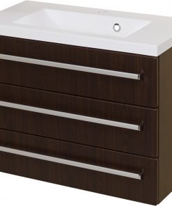 80cm chocolate vanity unit