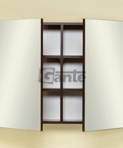 bathroom cabinet with mirror dark wood