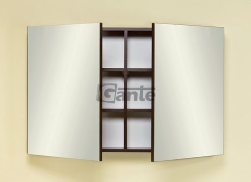 bathroom cabinet with mirror dark wood