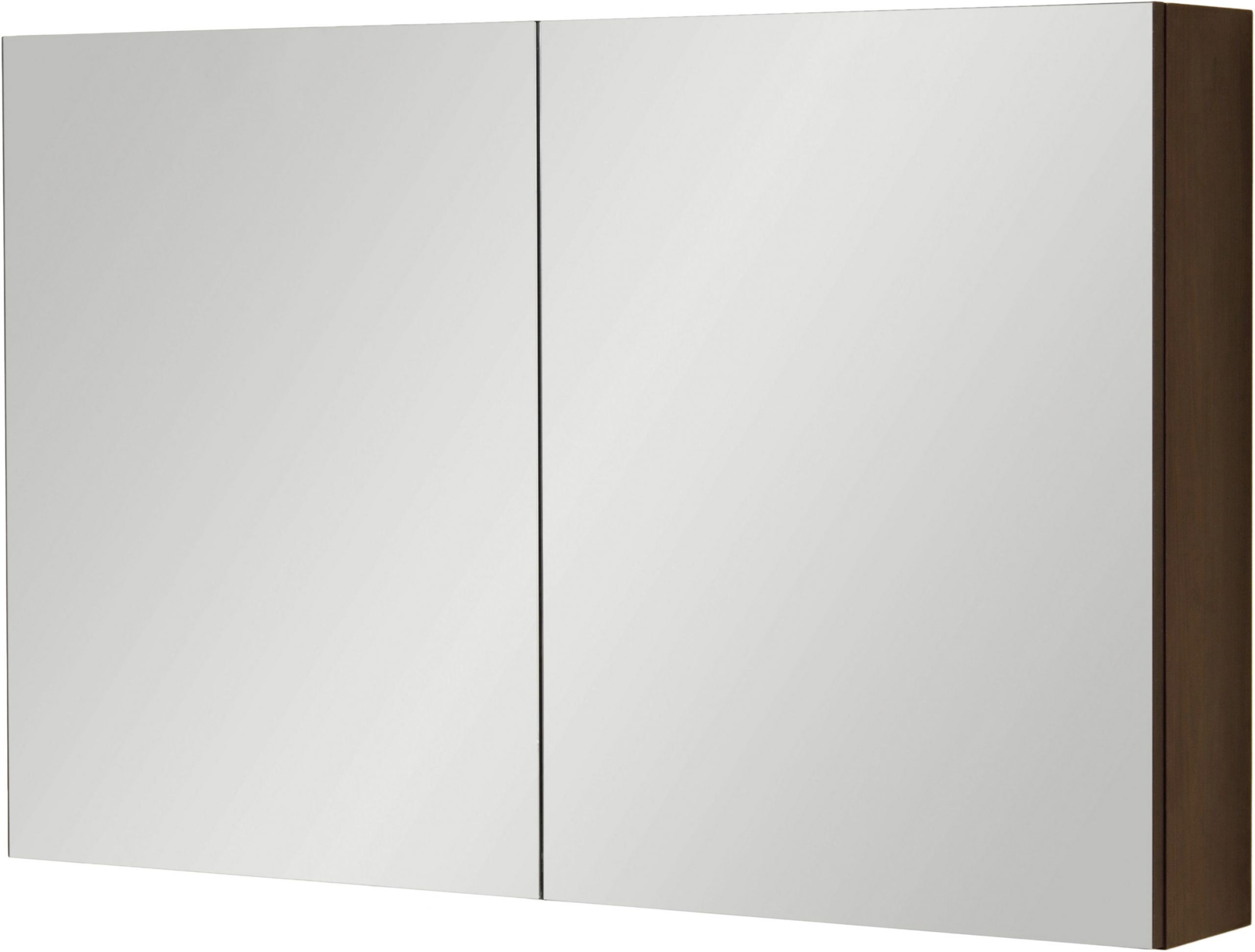 bathroom cabinet with mirror dark wood