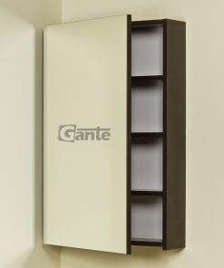 bathroom cabinet with mirror dark wood