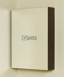 bathroom cabinet with mirror dark wood