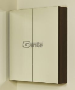 bathroom cabinet with mirror dark wood