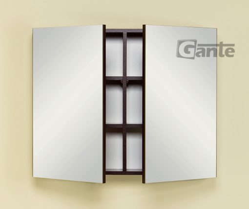 bathroom cabinet with mirror dark wood