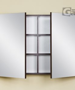 bathroom cabinet with mirror dark wood