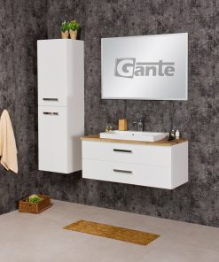 oak top vanity unit