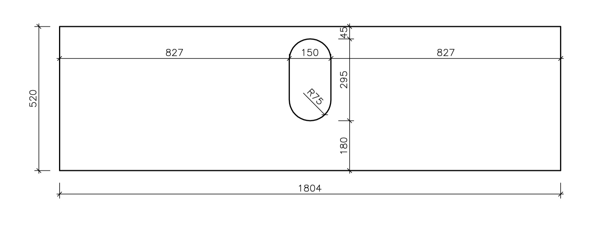 Instructions for sink cut-out