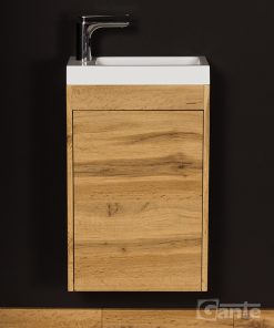 oak vanity unit