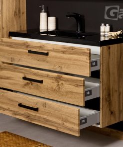 100cm oak vanity unit