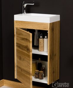 cloak room vanity unit