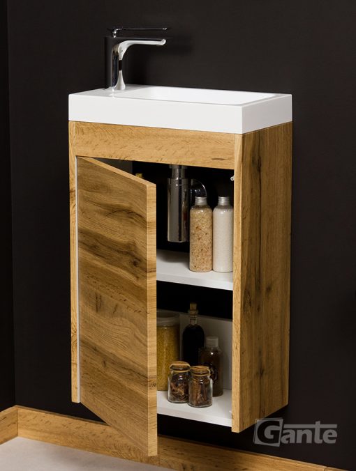 cloak room vanity unit