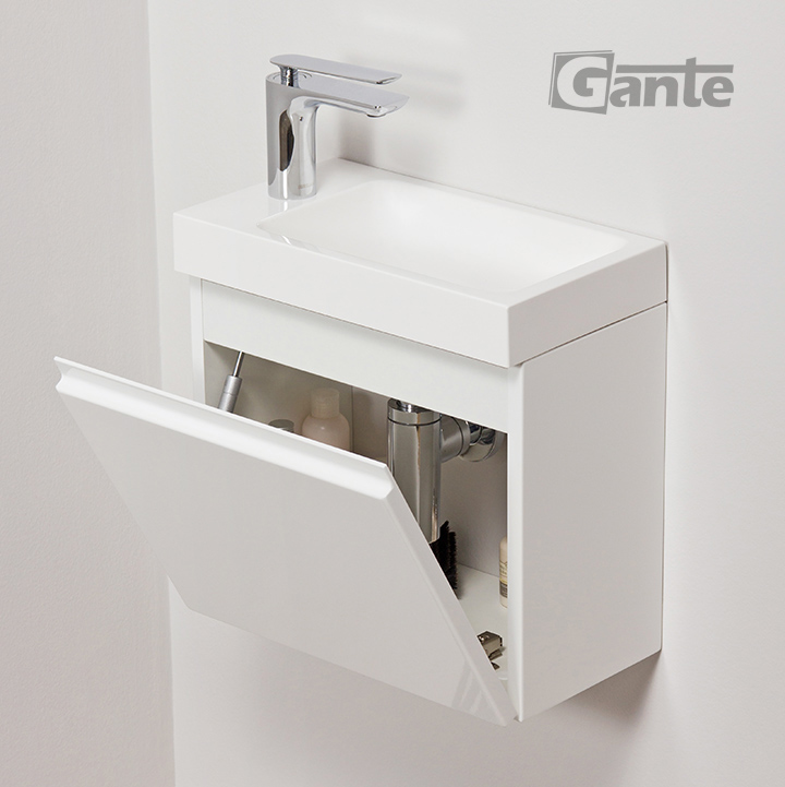 40cm white vanity unit