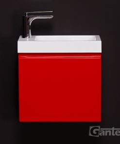 red cloak vanity unit
