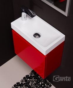 red cloak vanity unit