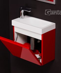 red cloak vanity unit