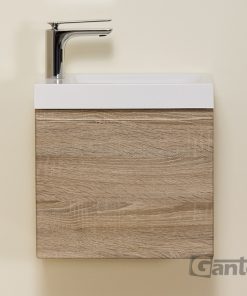 Oak vanity unit