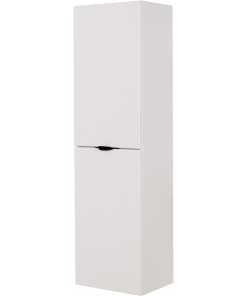 White matt bathroom storage unit