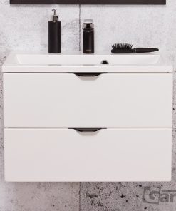 60cm white matt vanity unit