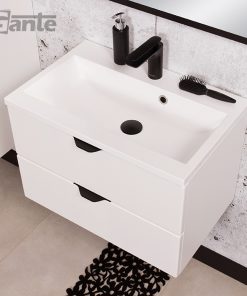 60cm white matt vanity unit