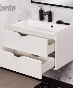 60cm white matt vanity unit