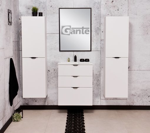 60cm white matt vanity unit