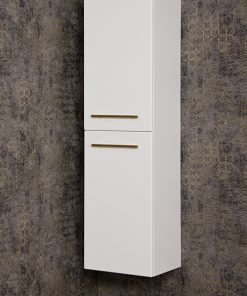 storage unit with golden handles