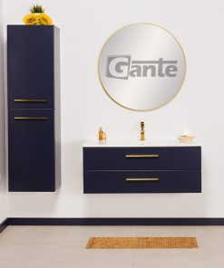 100cm navy blue vanity unit