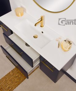 120cm blue vanity unit