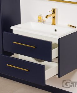 60cm navy blue vanity unit