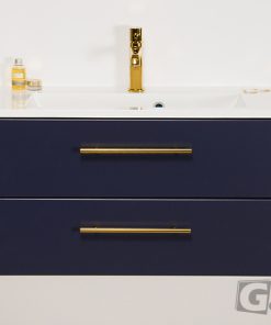 80cm navy blue vanity unit
