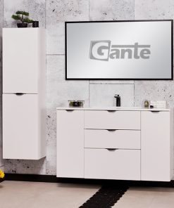 White matt vanity unit 120cm