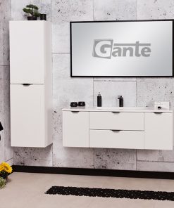 120cm white matt vanity unit