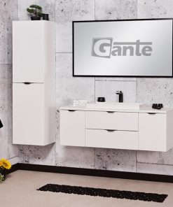 120cm white matt vanity unit ireland