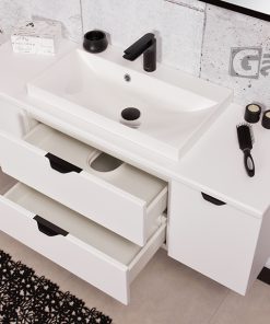 120cm white matt vanity unit ireland