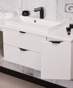 120cm white matt vanity unit ireland