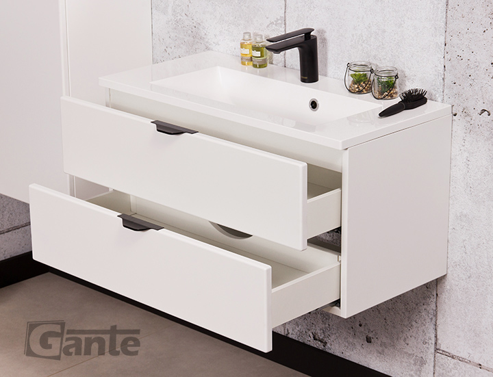 80cm white cvanity unit