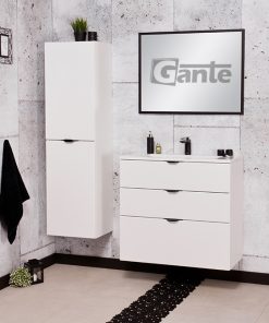 80cm white vanity unit