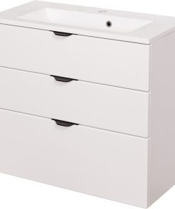 80cm white vanity unit
